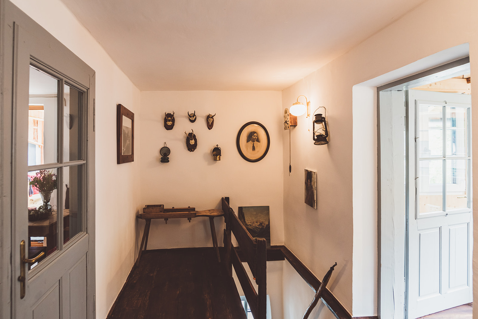 Stiegenaufgang Apartment mit Bergblick 
