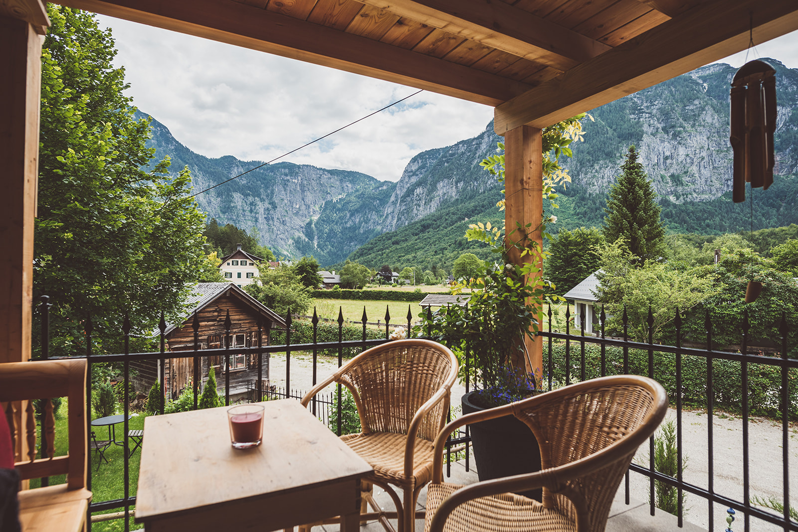 Balcony apartment with mountain view