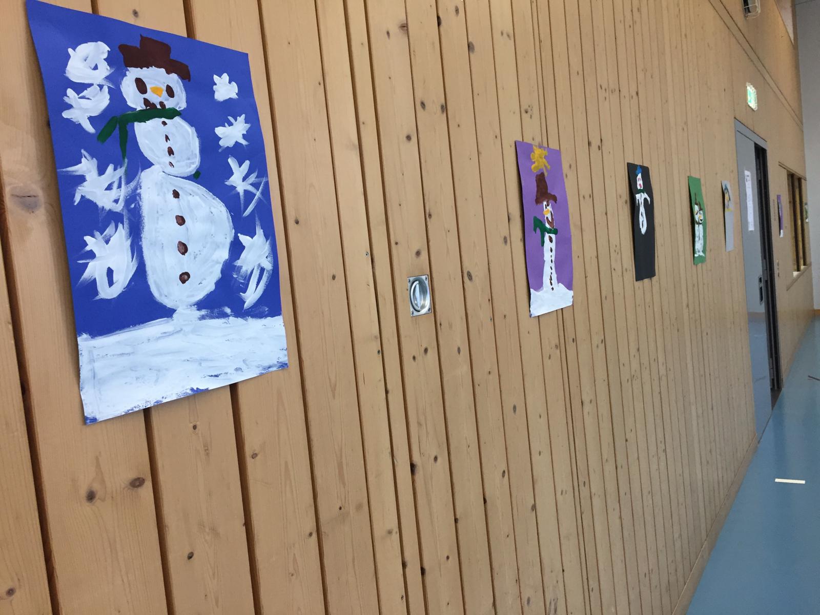 Kinderkunst: Es wird winterlich