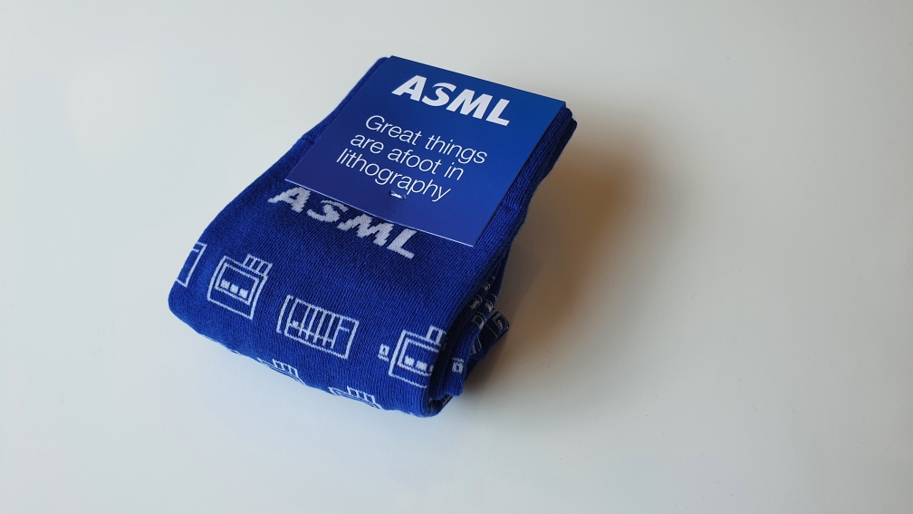 ASML gepersonaliseerde sokken met logo