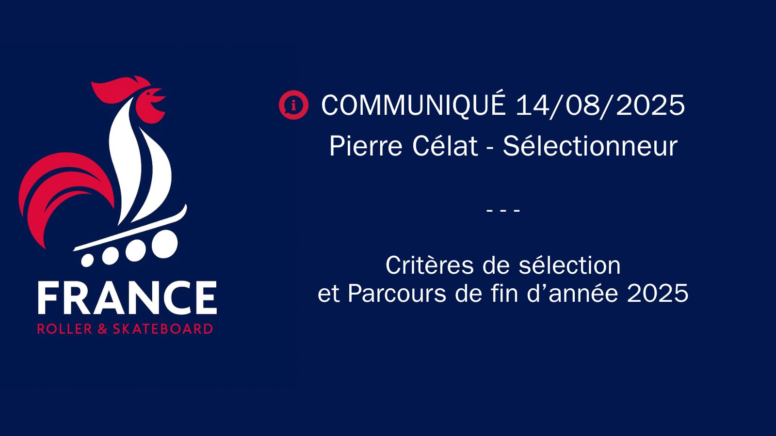 Communiqué Equipe de France Slalom