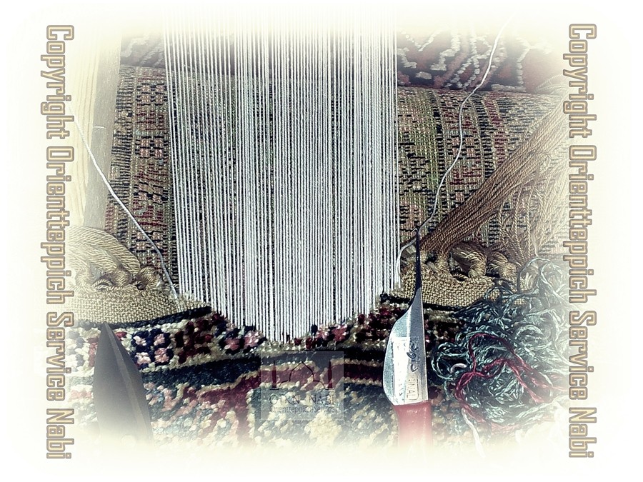 antike Kayseri Seiden Teppich Reparatur, (Bild 1)