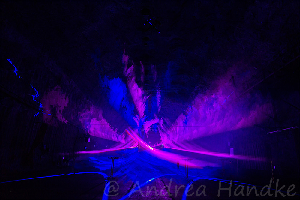 Lasershow im Großbunker