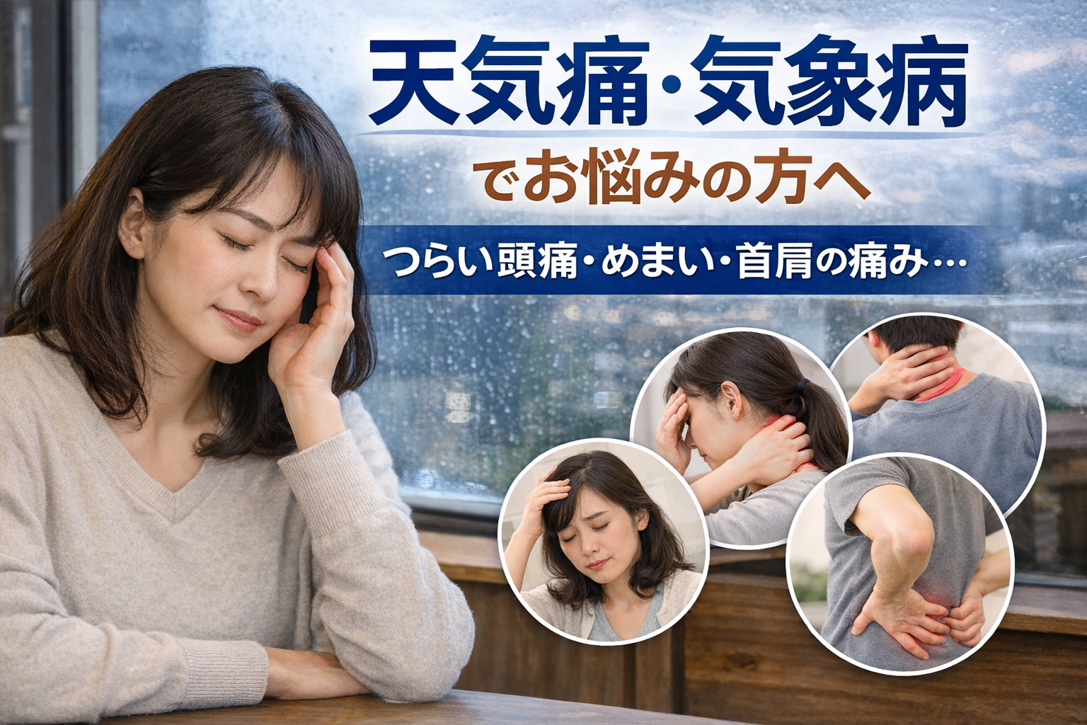 天気痛・気象病でお悩みの方へ