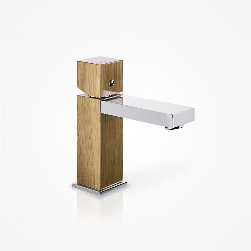 Niedrige Waschtischarmatur GHD02 (Ausführung Eiche)
