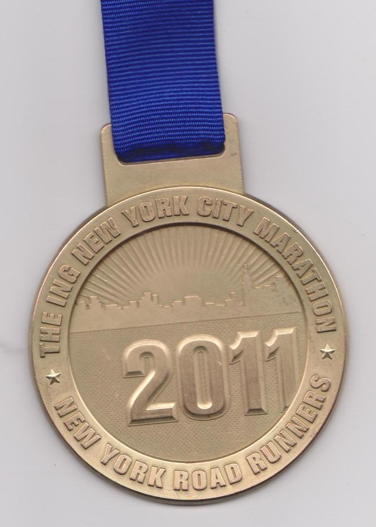 Medaille - New York City Marathon 2011
