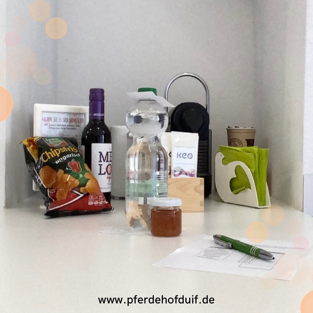 Küche mit Angeboten aus der Hausbar