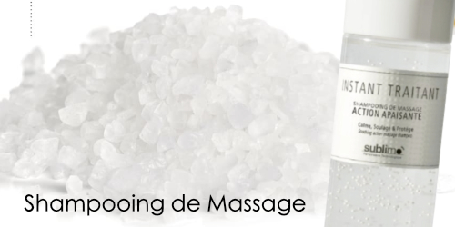 Application Shampooing de Massage Action Apaisante • Sublimo