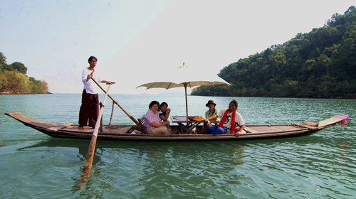 Boat ride in Vietnam