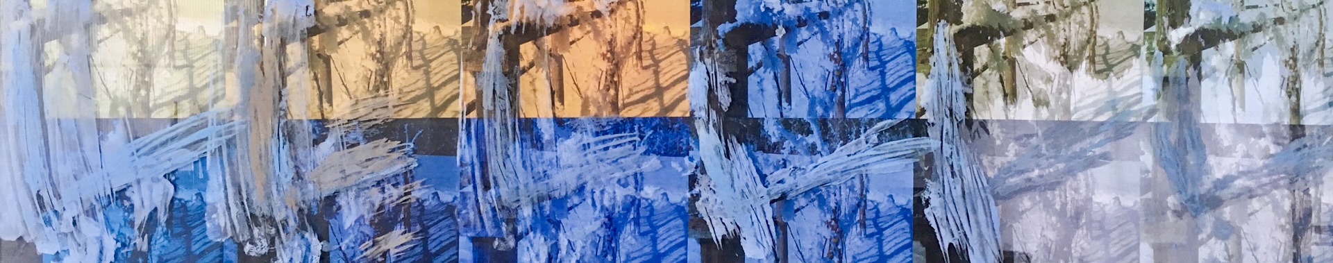 Winterzauber  |  32x150  |  Mischtechnik auf Plexiglas