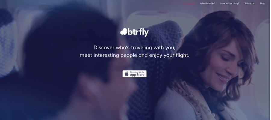 同じタイミングで同じ空港にいる人をマッチングしてくれる「btrfly」