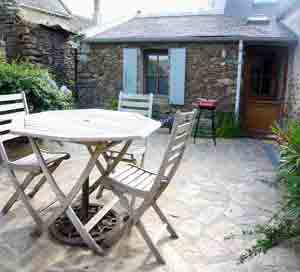 Terrasse Petit Gite de Borfloch à Belle-Ile-en-mer