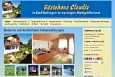 Gästehaus Claudia, Ferienwohnungen in Bad Bellingen, Bamlach