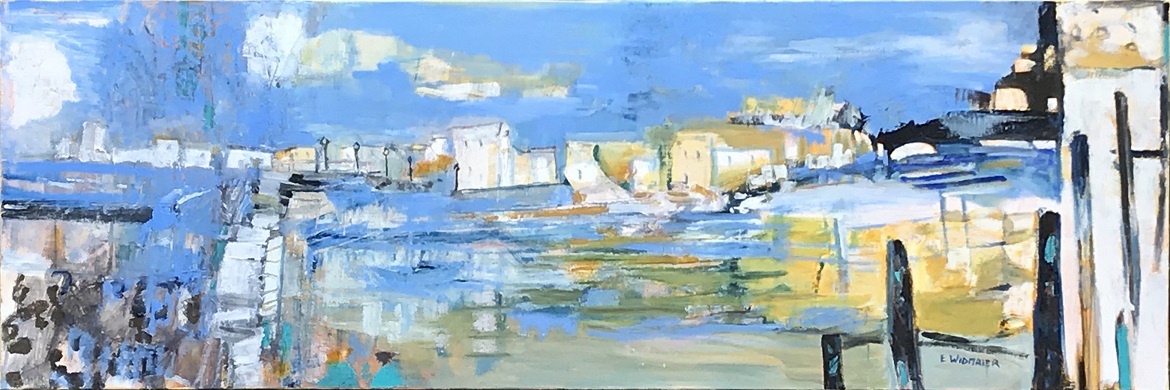 Ville sur la mer 50x150cm