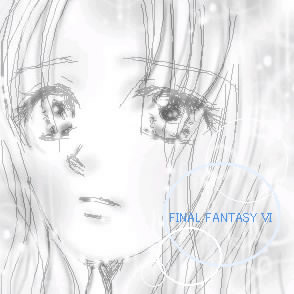 ウミさんが描いてくださった雨に濡れたセリス