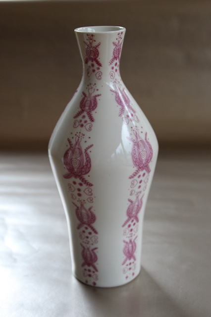 Vase, Form Hans Merz, Dekor Heinz Werner, 1964
