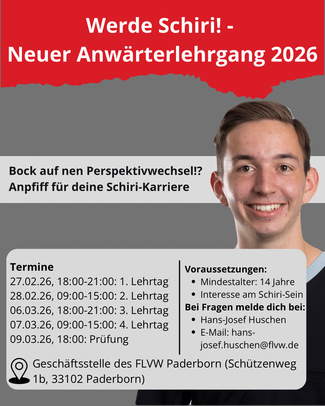 Werde Schiri! – Neuer Anwärterlehrgang 2026