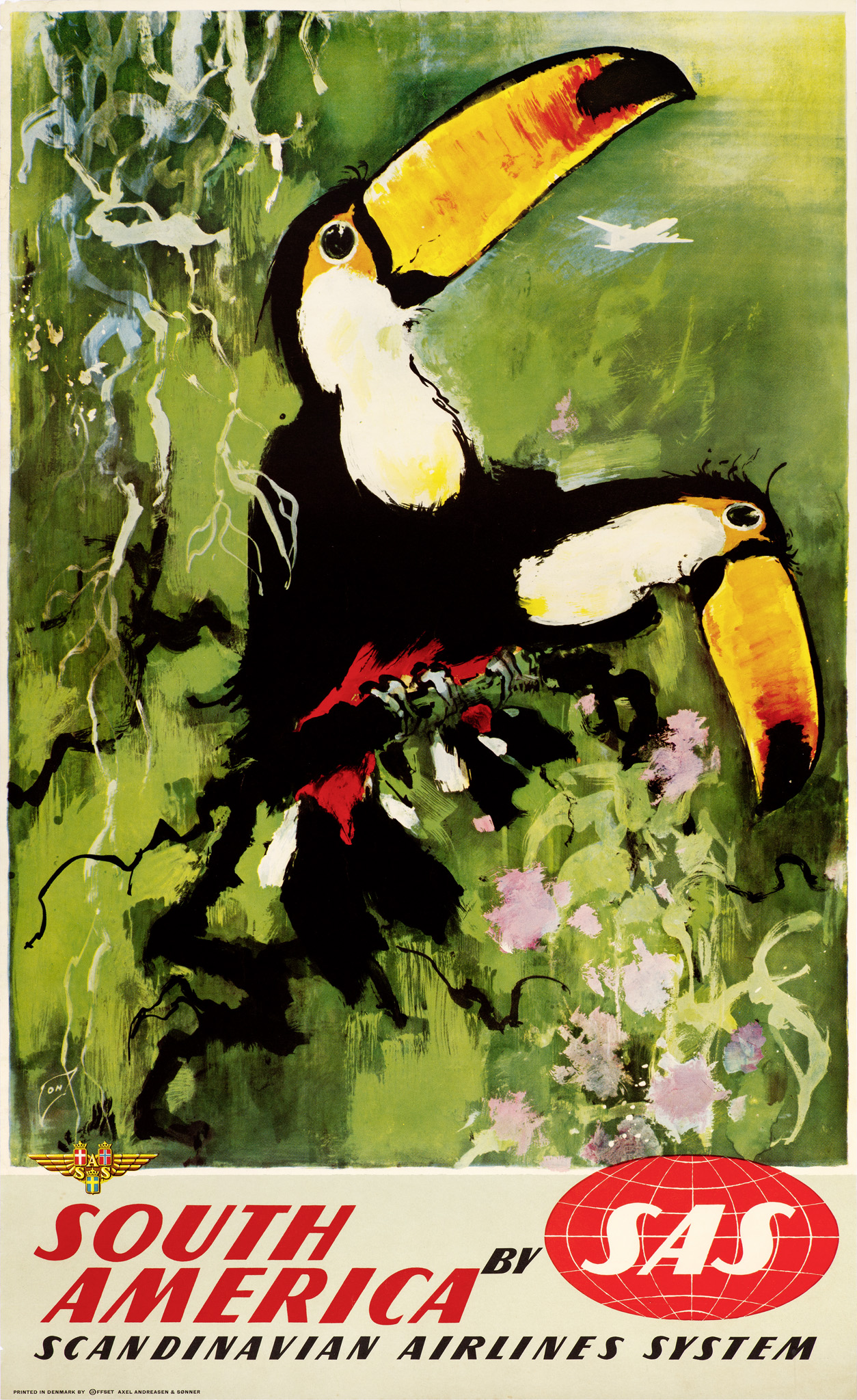 Famous Vintage PosterArtists Original Vintage Airline Posters