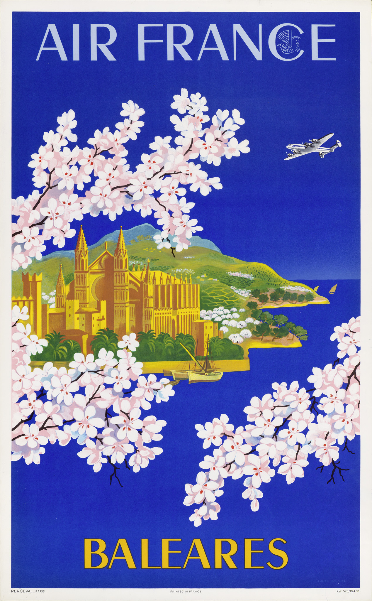 Famous Vintage PosterArtists Original Vintage Airline Posters