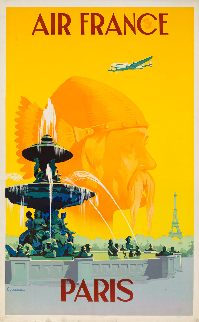 Famous Vintage PosterArtists Original Vintage Airline Posters