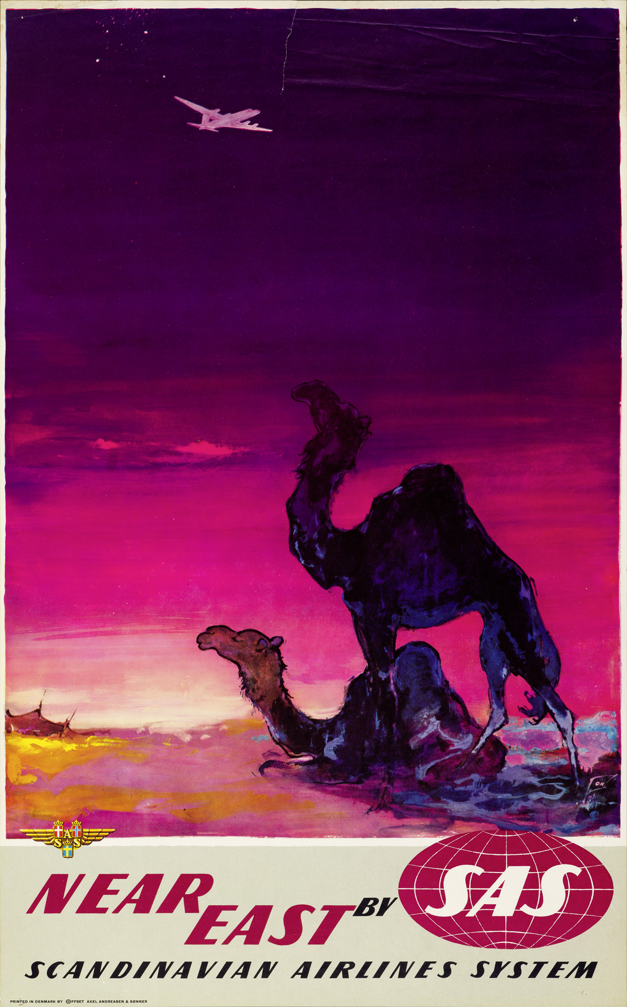 Famous Vintage PosterArtists Original Vintage Airline Posters