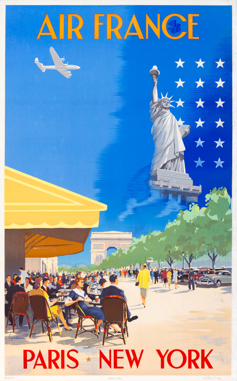 Famous Vintage PosterArtists Original Vintage Airline Posters