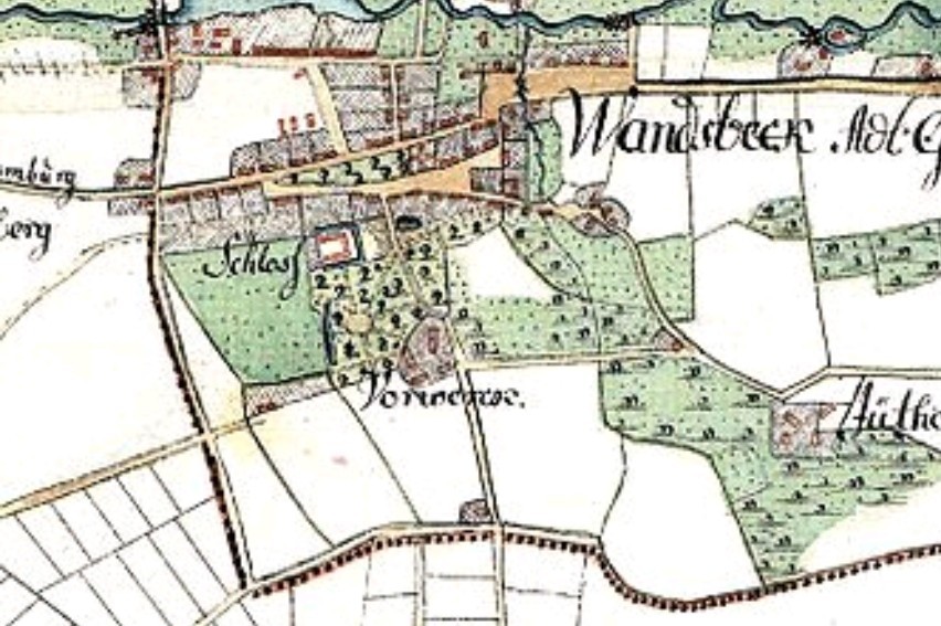 Auf dieser Karte von 1870 ist ganz unten am südlichen Rand von Wandsbek die Kiekenkathe zu sehen 