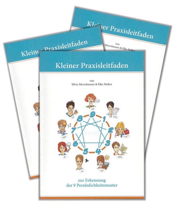 Drei Bücher die übereinander liegen. Titel der Bücher: Kleiner Praxisleitfaden.