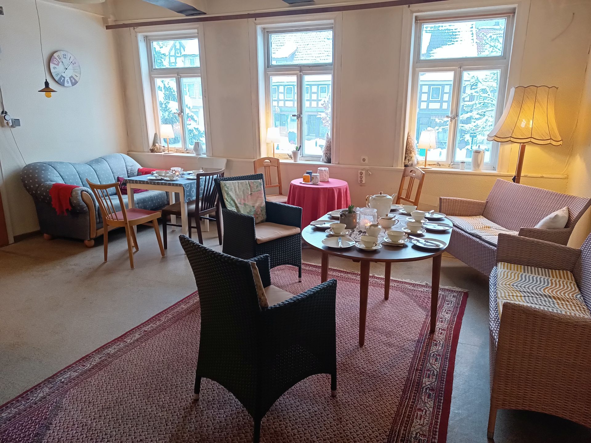 Kaffeetafel für Anteilseigner der Bürgergenossenschaft im Genossenschaftshaus möglich