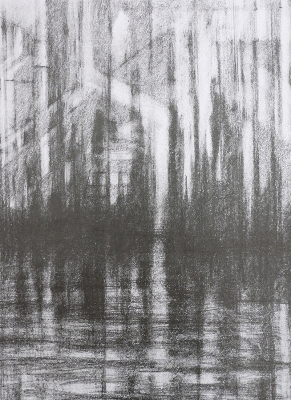 Spiegelung 1, Bleistift, 24 x 33 cm, 2015