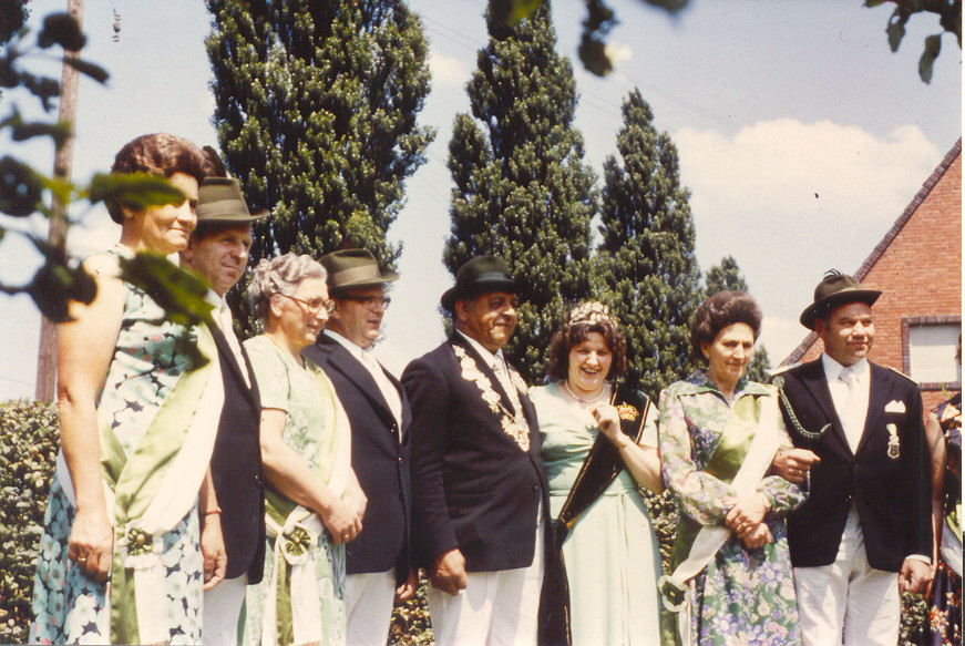 1974: König Eduard Brinkrolf und Königin Inge Oguntke