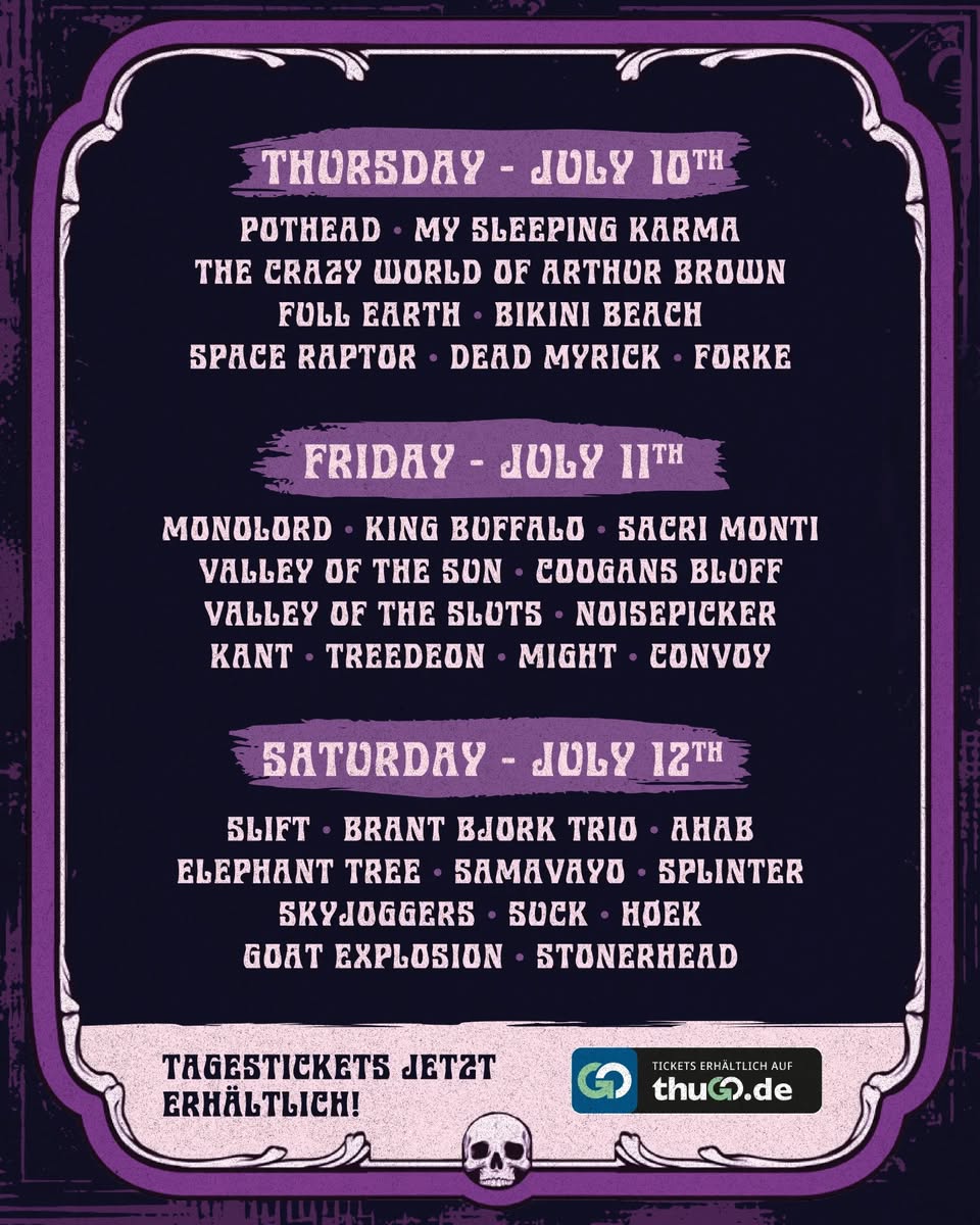 Stoned from the Underground´s Line-up complete