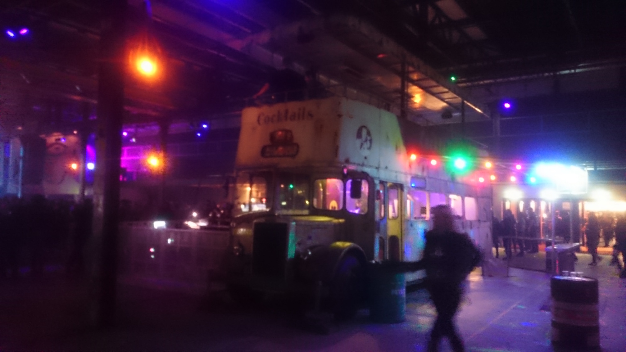 The cocktail bus at the Cobra Stage