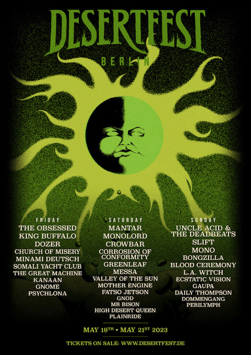 Desertfest Berlin 2023 presented the running-order