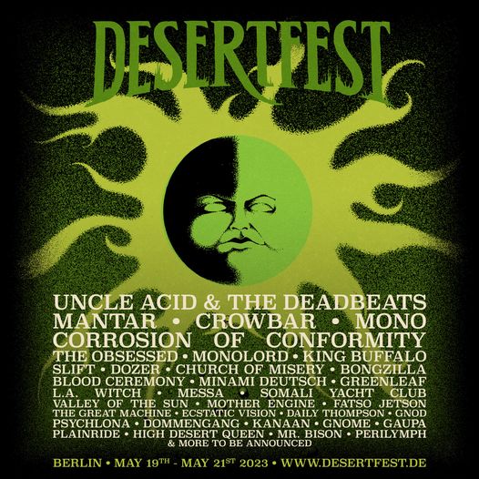 Line-up for Berlin´s edition of this year´s Desertfest