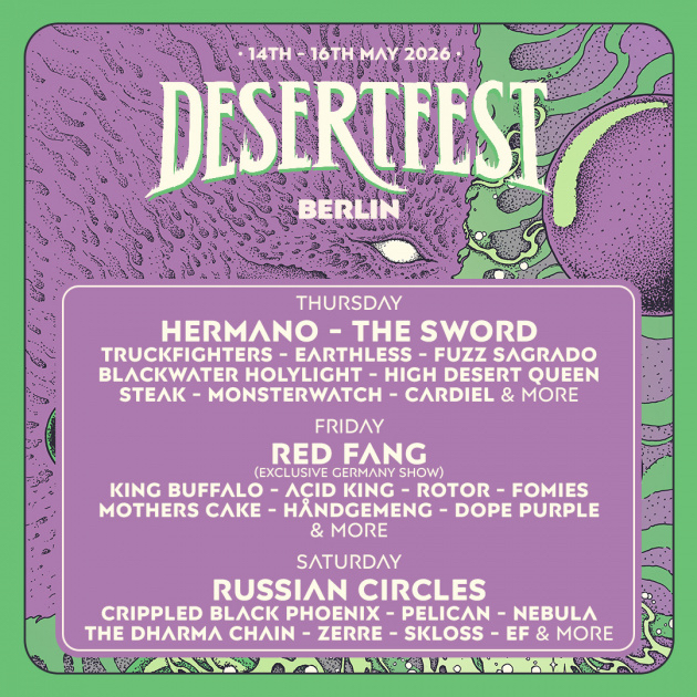Desertfest Berlin reveals day split and new bands