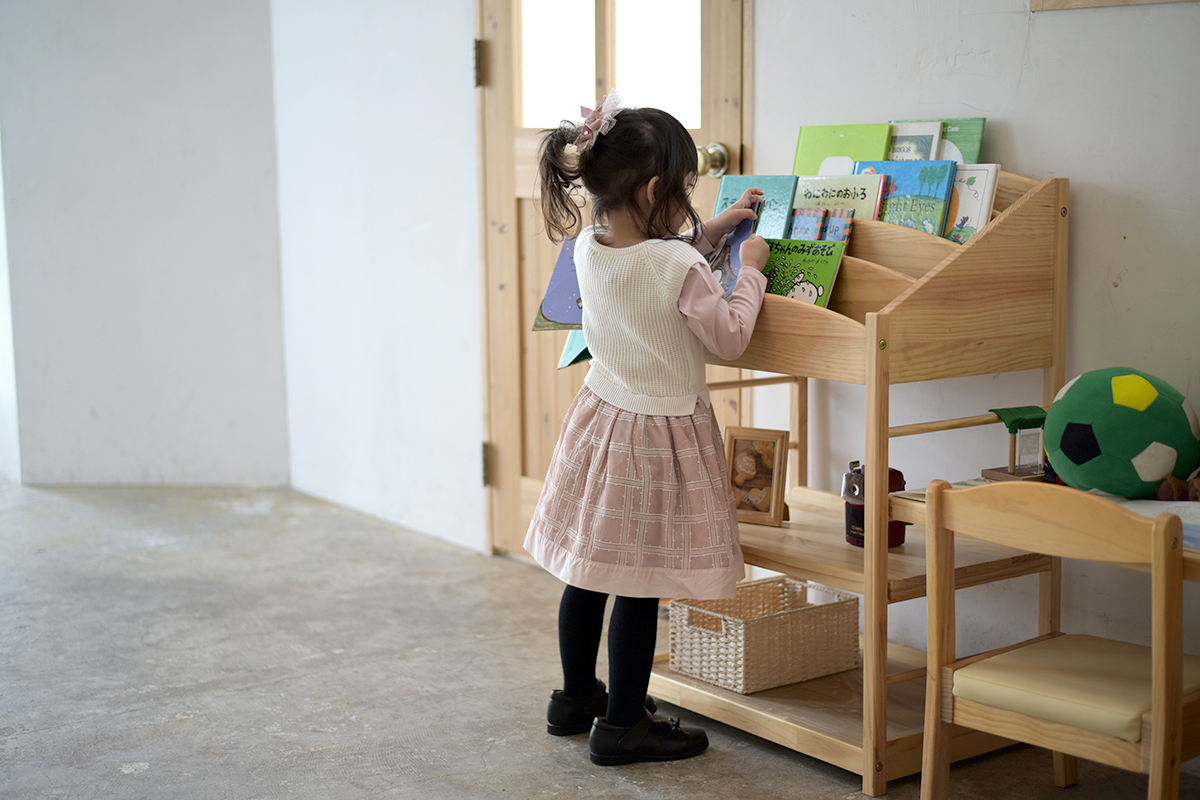 ECR 4KIDS 子供用 本棚 頂ける 絵本 ディスプレイ