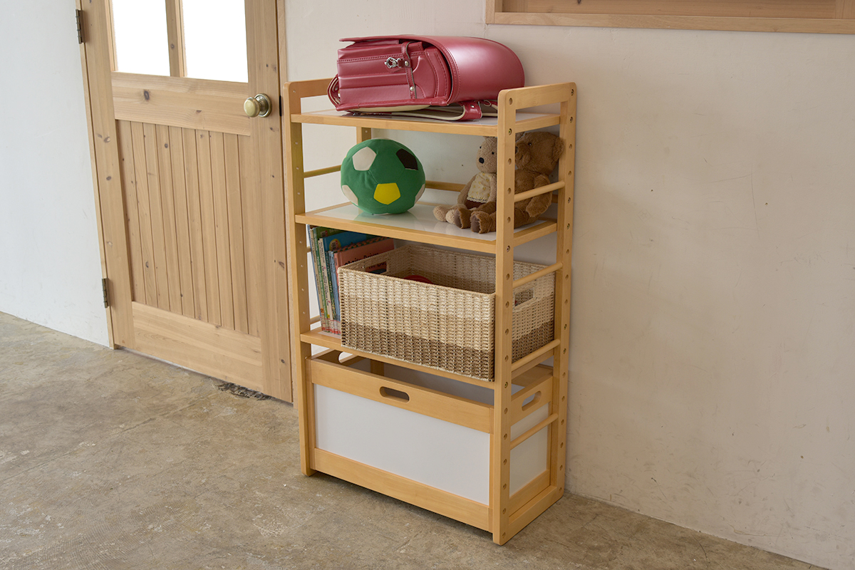 収納ラック・おもちゃ箱・専用棚板 - 子ども用家具Kidzoo(キッズー