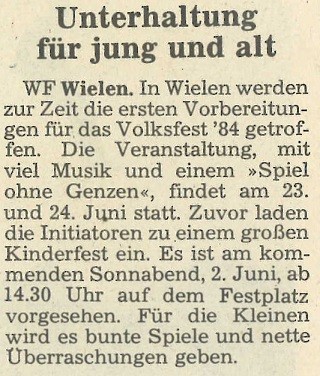 Grafschafter Nachrichten, 28. Mai 1984