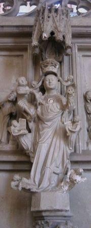 Havelberg/Dom, Marienkrönung mit Orgelfigur, 14. Jahrhundert (Foto: Hans-Jürgen Moder, Berlin)