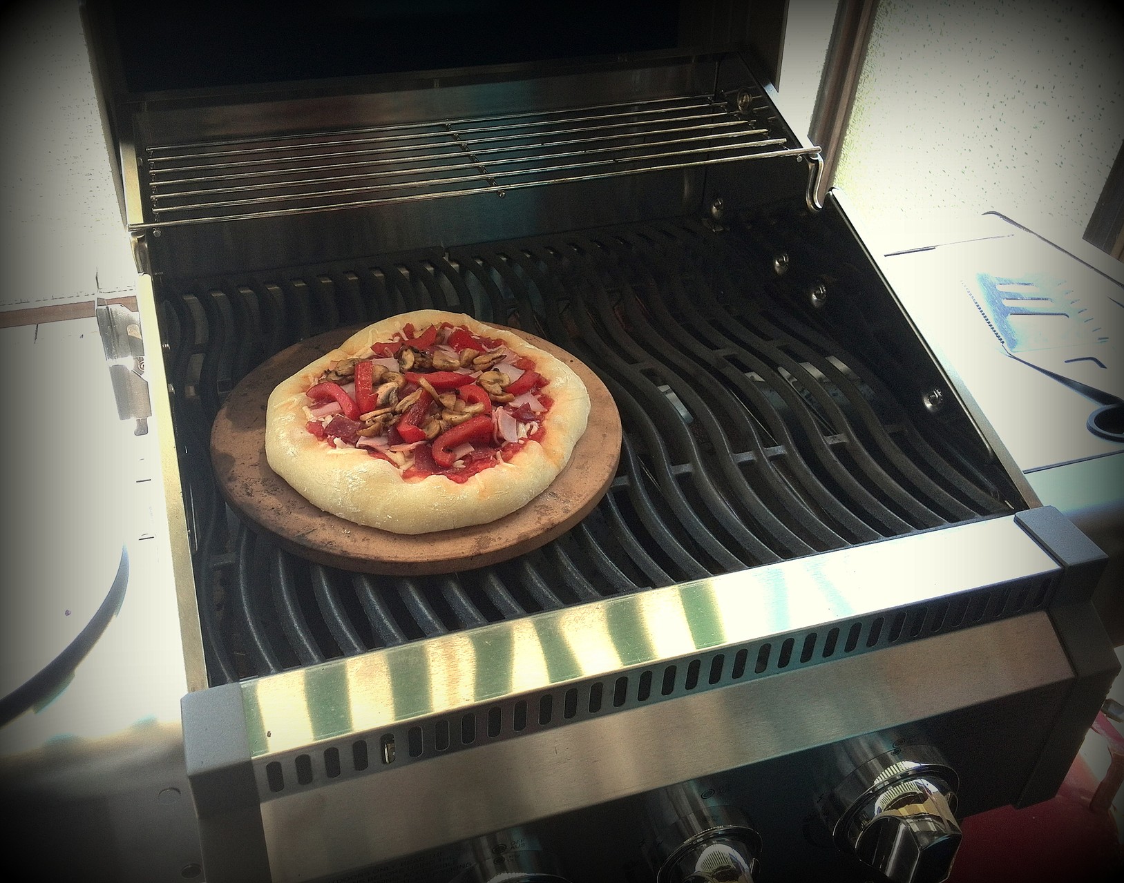 Pizza vom Grill