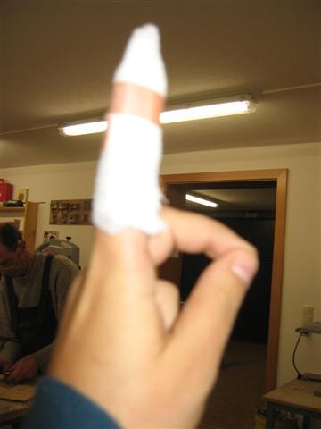 Die Finger sollen bleiben