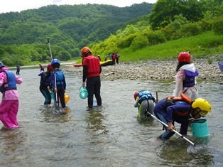 川はやっぱり魚屋昆虫など、生き物探しがたのしいですね。