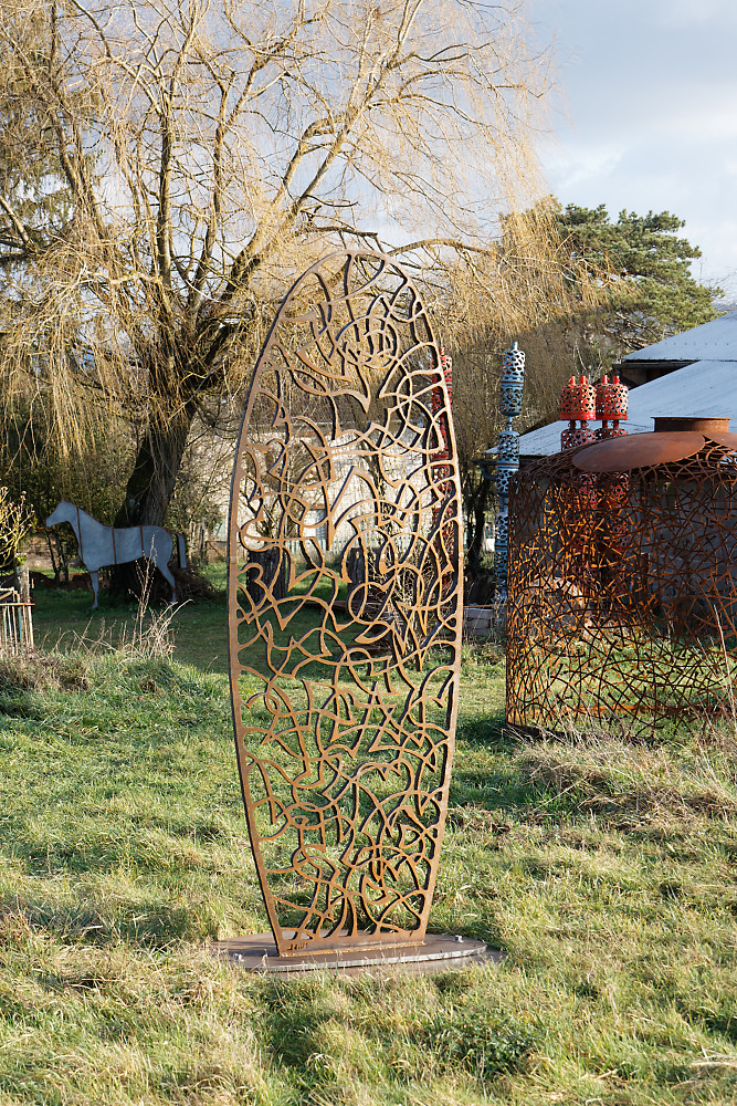 sculpture monumentale en acier