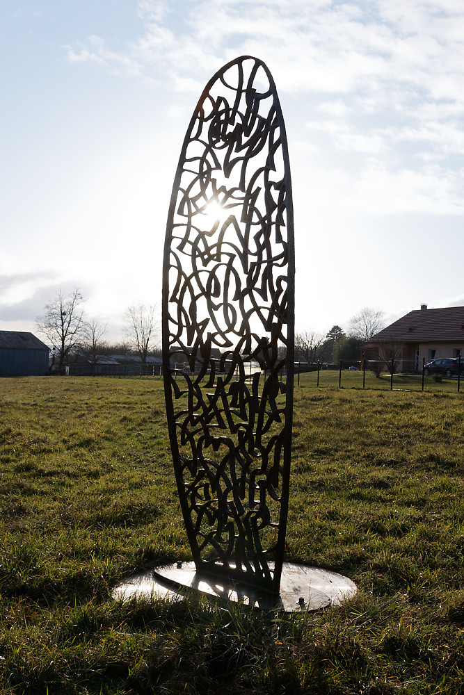 sculpture monumentale en acier