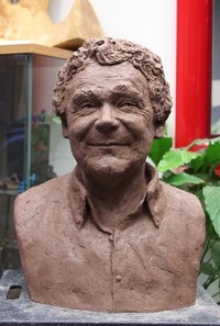 Sculpture-buste-statue-bronze-sulpteur-Langloys-Pierre-Perret