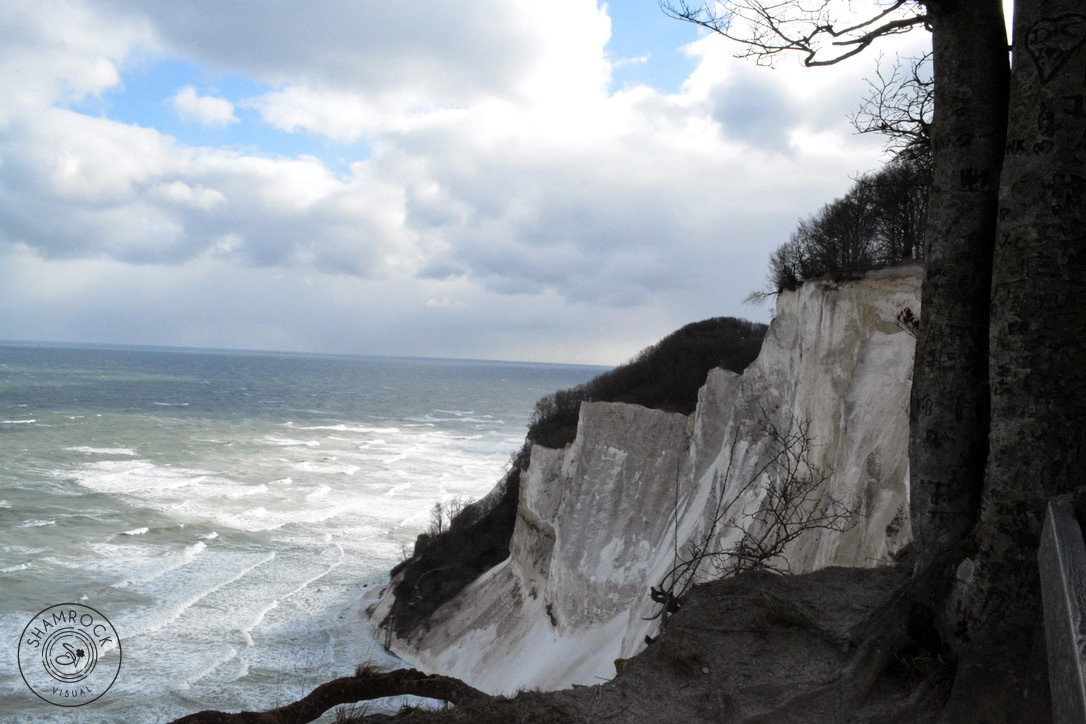 White Chalk Cliffs of the Danish Northern Sea Coast
