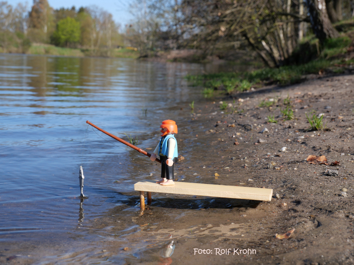 Angler im Stadtpark