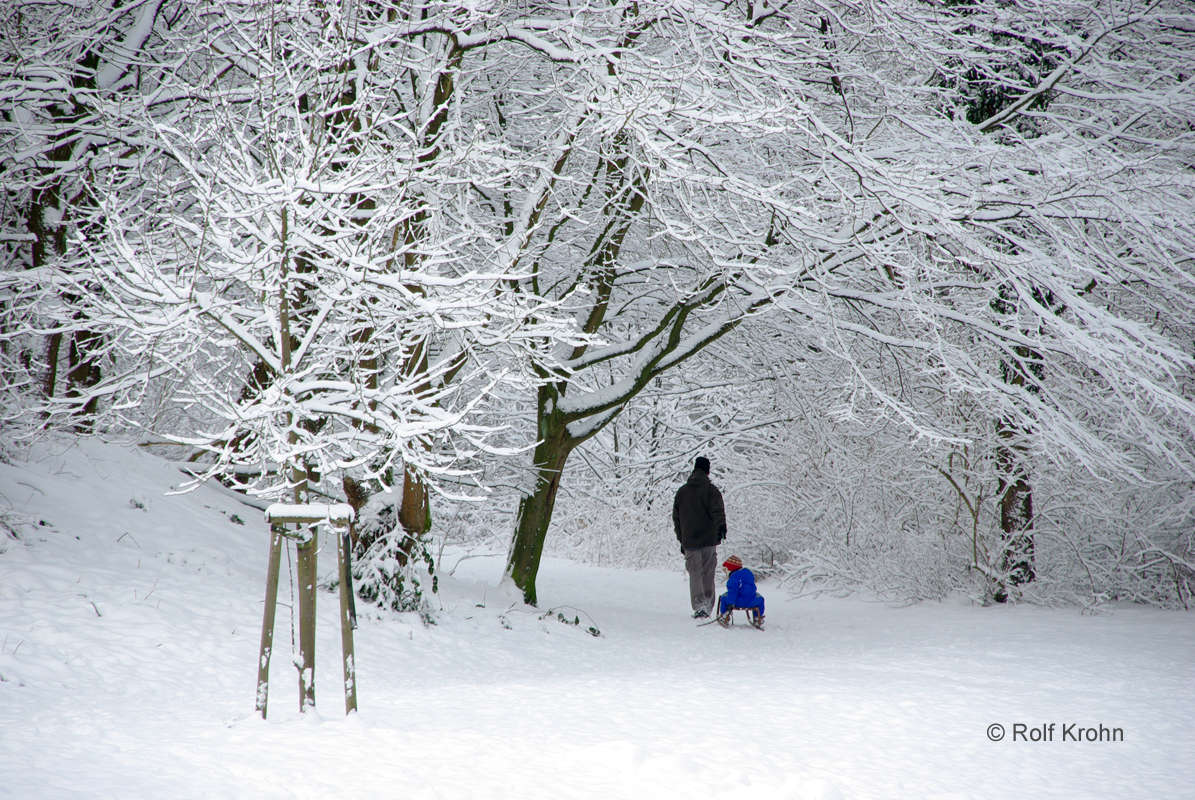 2018 Januar  Schnee in Norderstedt   Foto Rolf Krohn