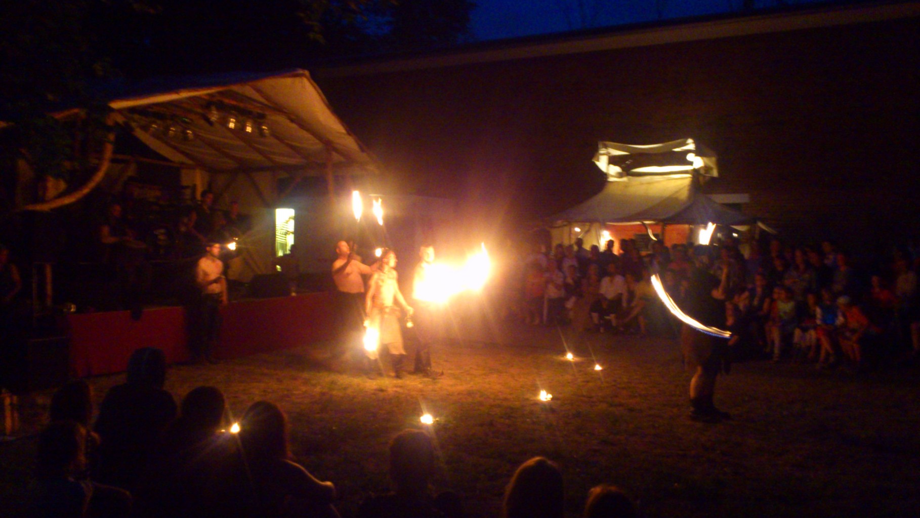 Schorsch bei der Feuershow